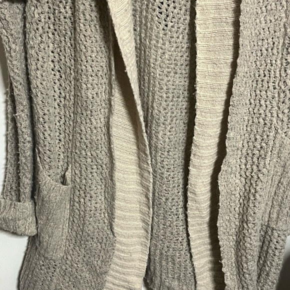 Sleeping on Snow By Anthropologie Wool Blend Hooded Sweater Oversized Small - Picture 4 of 10